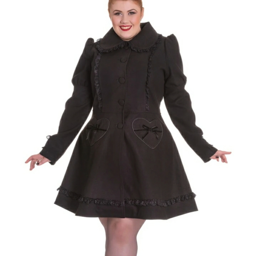 Hell Bunny Courtney Princess Bustle Winter Coat
